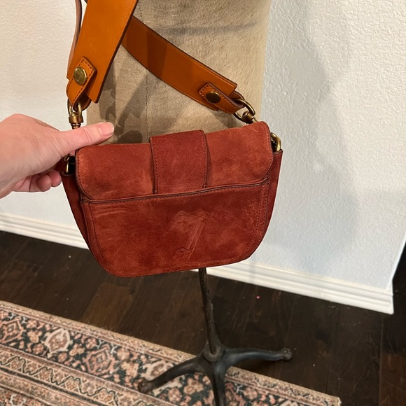 Rust suede cross body - Picture 3 of 4